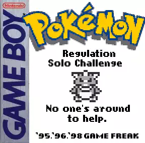 ~Hack~ Pokemon Regulation Red | Regulation Blue [Subset - Solo Challenge]