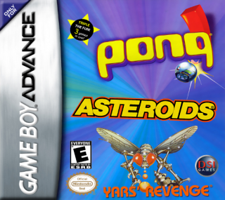 3 Games in One!: Yars' Revenge + Asteroids + Pong
